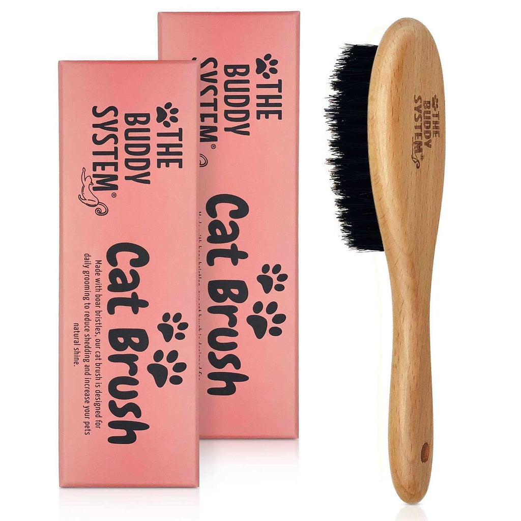 Boar Bristle Wooden Handle Cat Brush Z4994