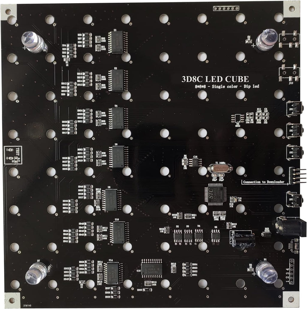 8x8x8 LED Cube Kit DIY Electronic Soldering Project Kit B2307