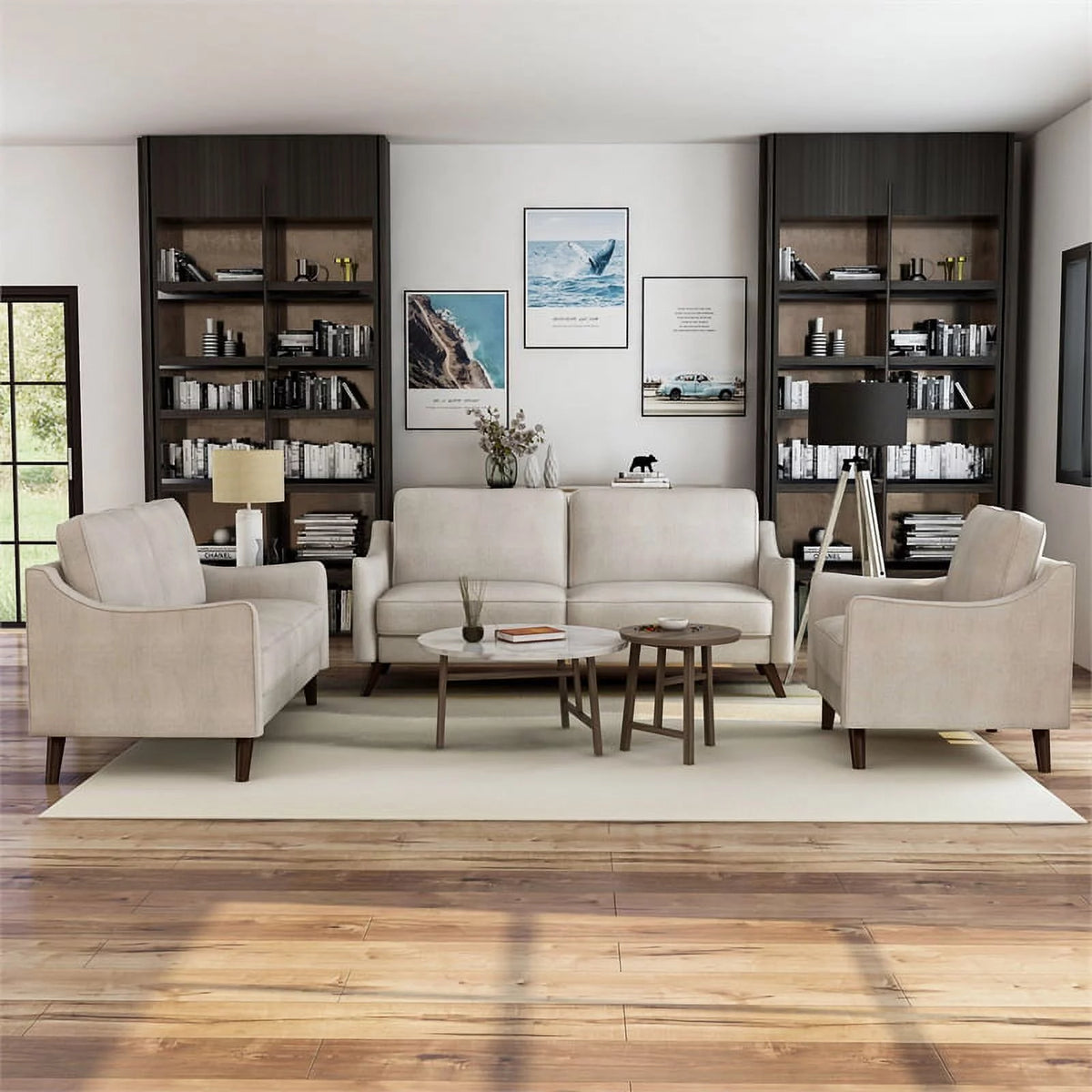 Chenille 3-Piece Sofa Set M27645