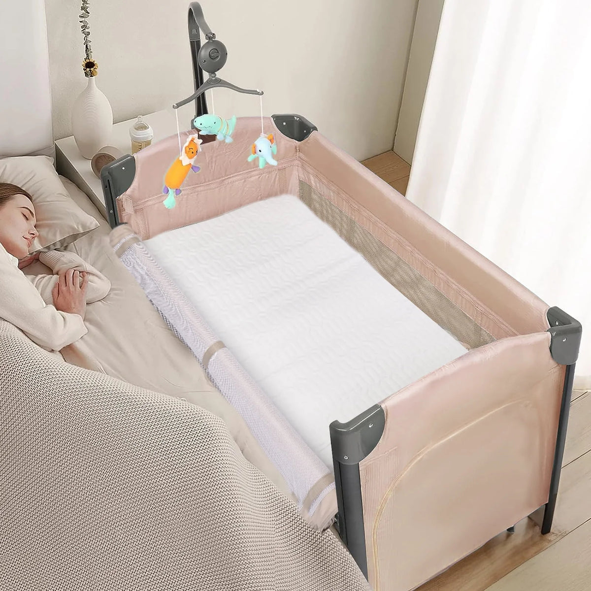 Folding Bedside Bassinet Co-Sleeper J412189