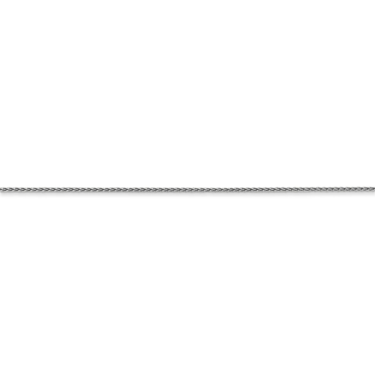 14K White Gold Diamond Cut Spiga Chain M4536