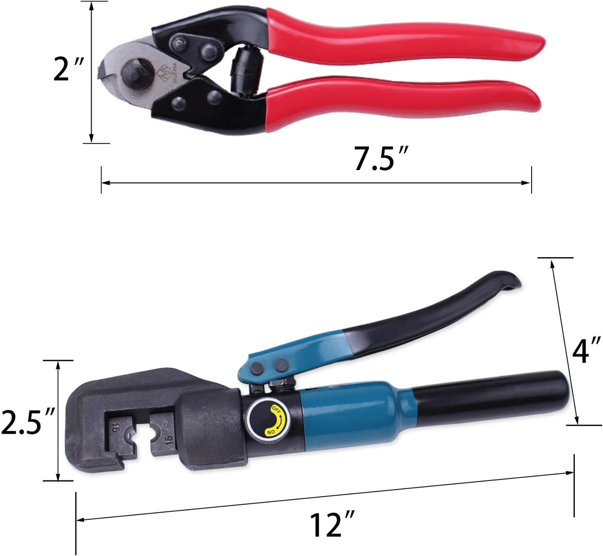 Hydraulic Wire Cable Crimping Tool with 9 Pairs Dies M6520