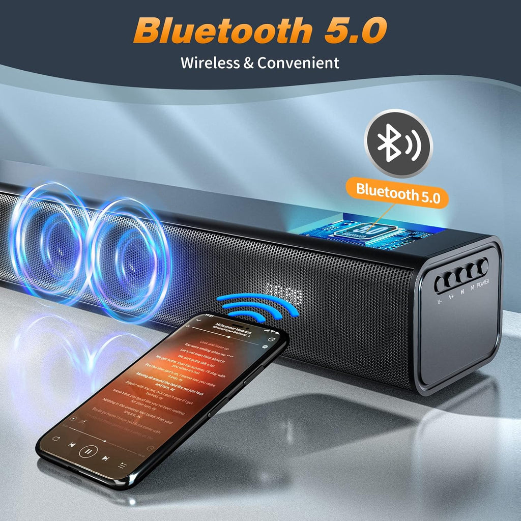 Soundbar 32 Inch with 3 Equalizer Modes, HDMI, Remote Control, 5.0 Bluetooth I394