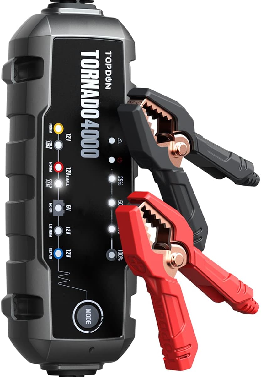 4 Amp 6V/12V Smart Battery Charger Maintainer Desulfator Pack of 2 B1380