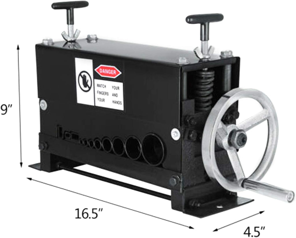 Manual Hand Cranked Wire Stripping Machine 1.5mm-20mm 10 Channels Y13818
