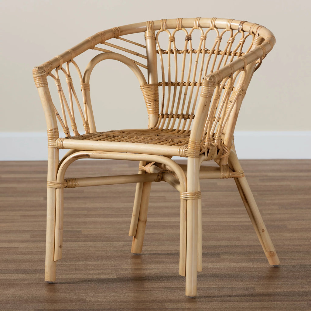 Natural Brown Rattan Dining Chair N87218