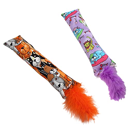 2 Pack Natural Catnip Cat Kicker Toys Z8041