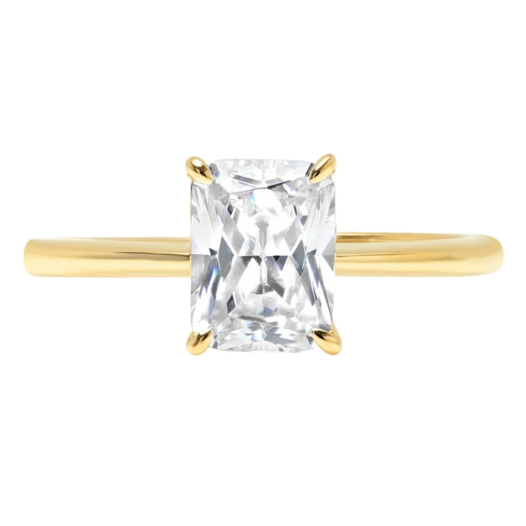 18K Yellow Gold Solitaire Engagement Ring M21848