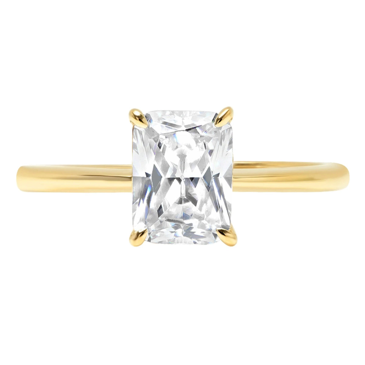 18K Yellow Gold Solitaire Engagement Ring M21848
