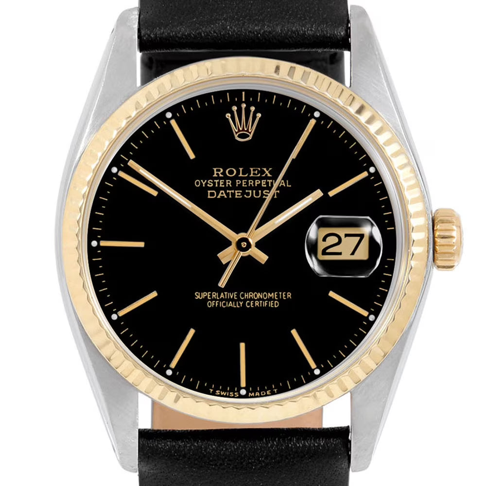 Black Stick Men's Datejust 36mm Wristwatch Z211