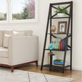 Gray 4 Shelf Ladder Bookshelf S141592