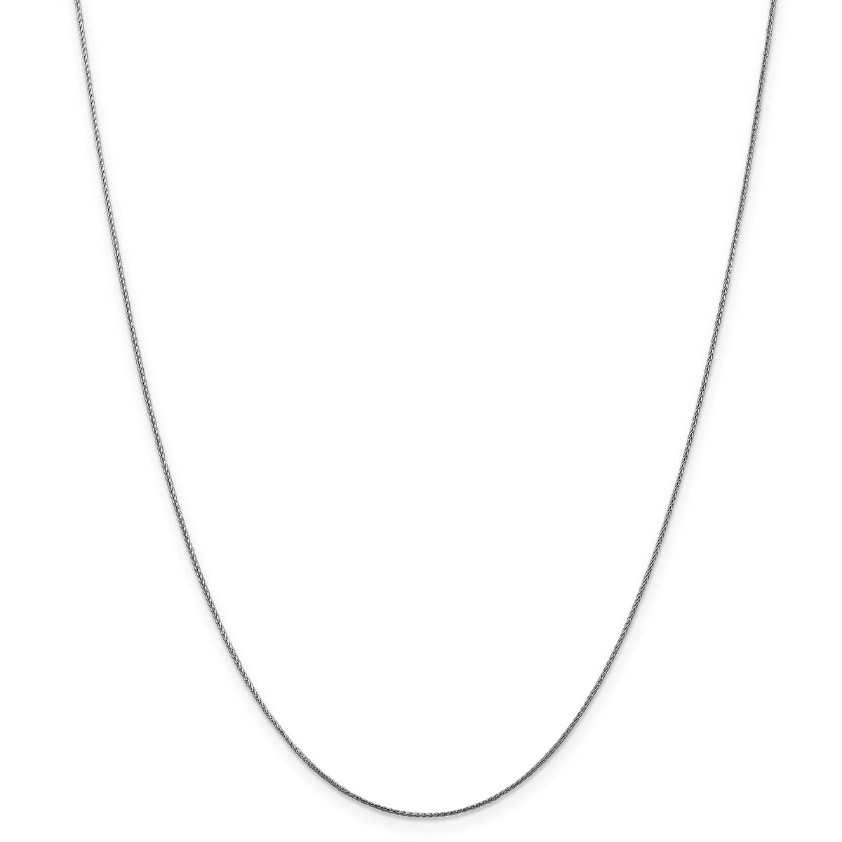 14K White Gold Diamond Cut Spiga Chain M4536