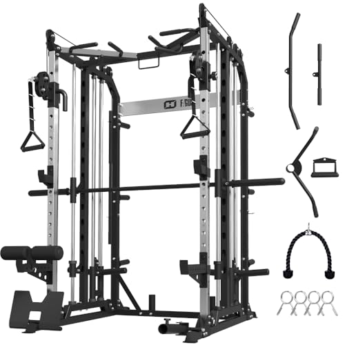Power Cage with Barbell, LAT-Pull Down & Cable Crossover System P308
