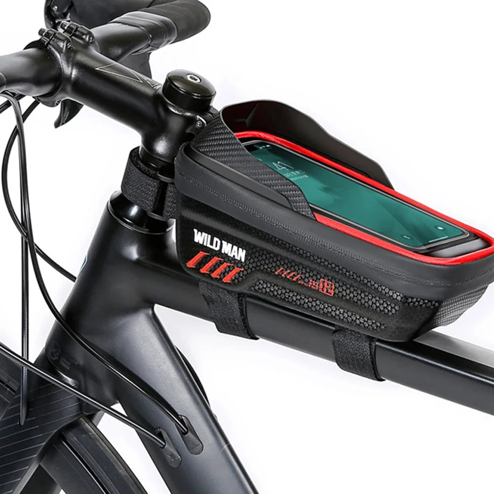 Waterproof Cycling Frame Bag with Touchscreen Phone Mount X7774