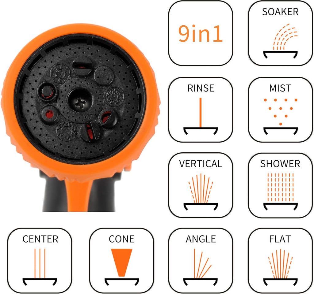 Retractable Wall Mounted Garden Hose Reel, 5/8" x 115+5 ft, Automatic Rewind B727747
