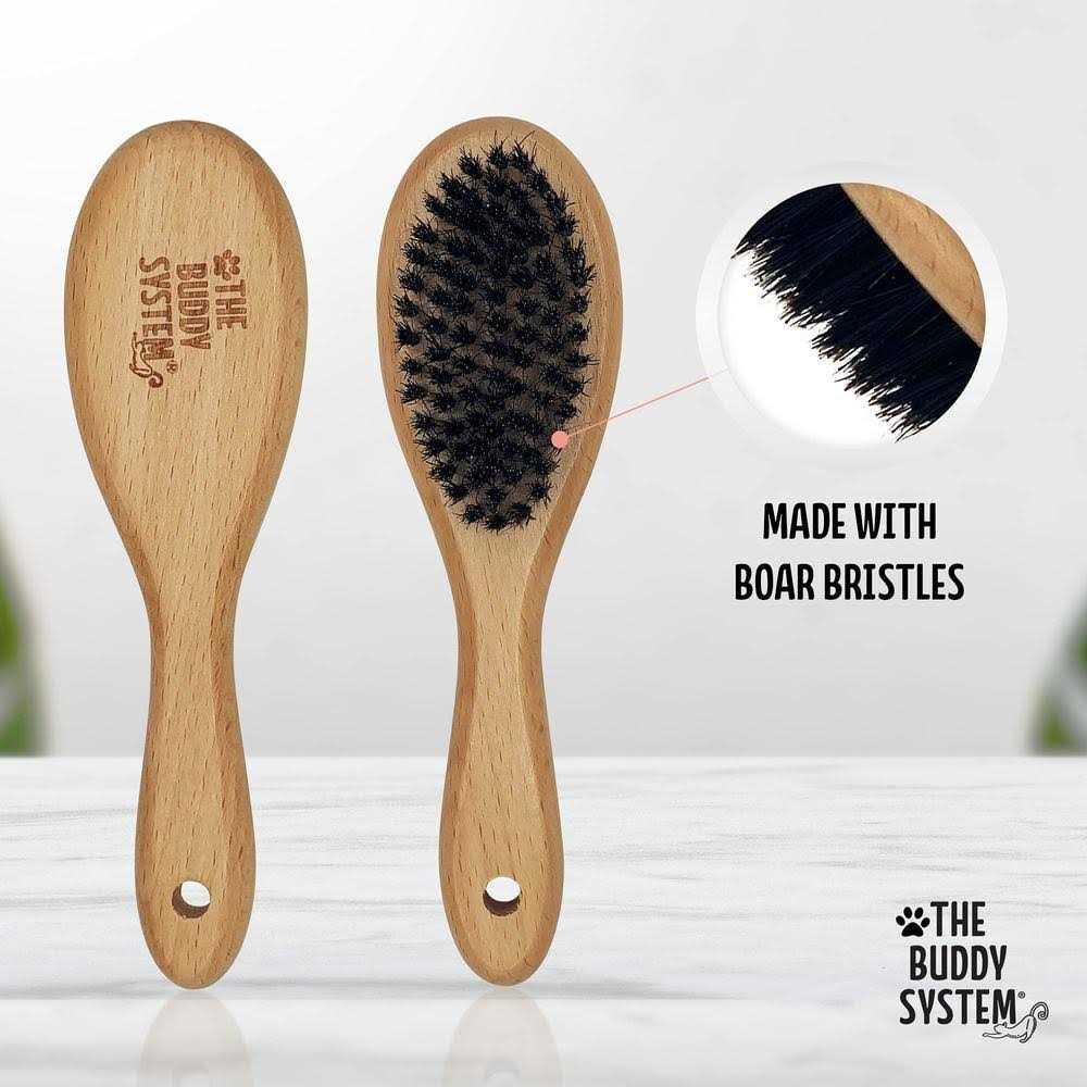 Boar Bristle Wooden Handle Cat Brush Z4994