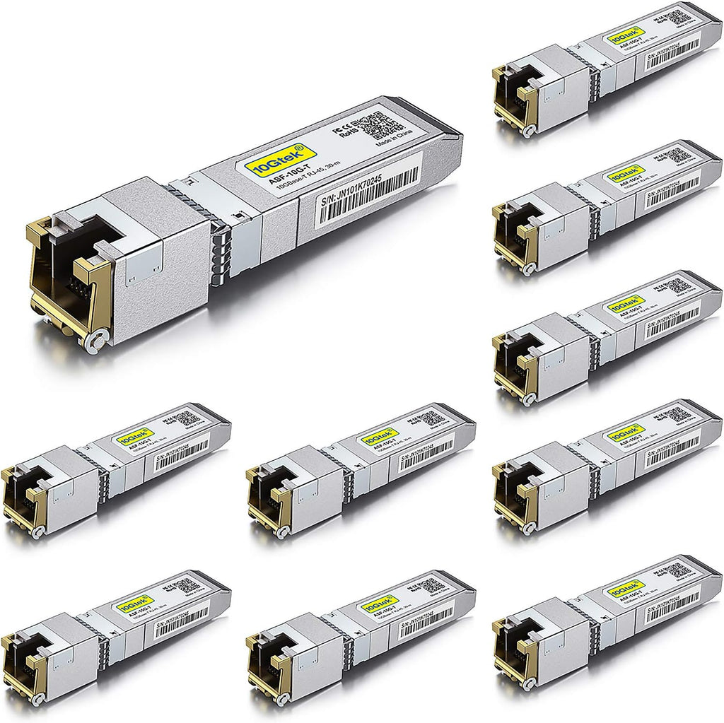 10GBase-T SFP+ Transceiver RJ-45 CAT.6a 30 meters Pack of 2 P979