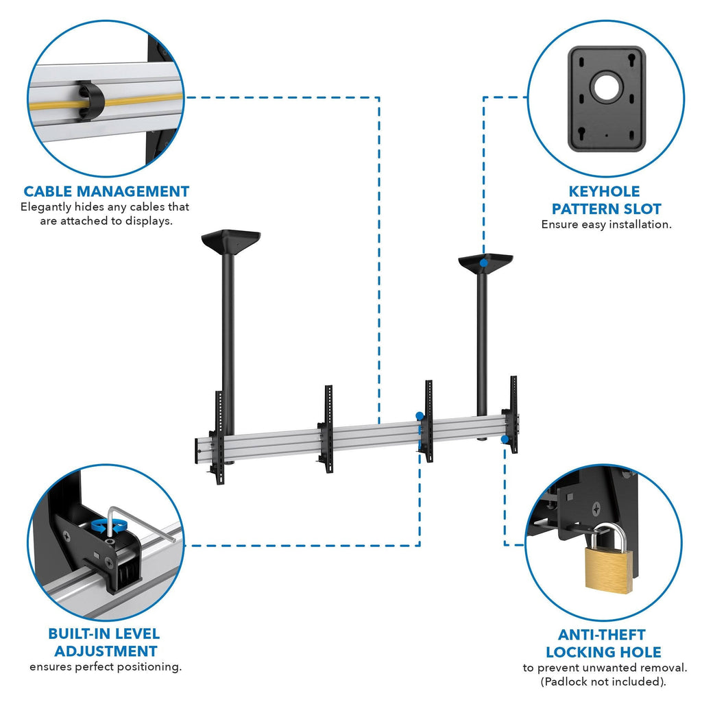 Black Ceiling TV Mount F687963