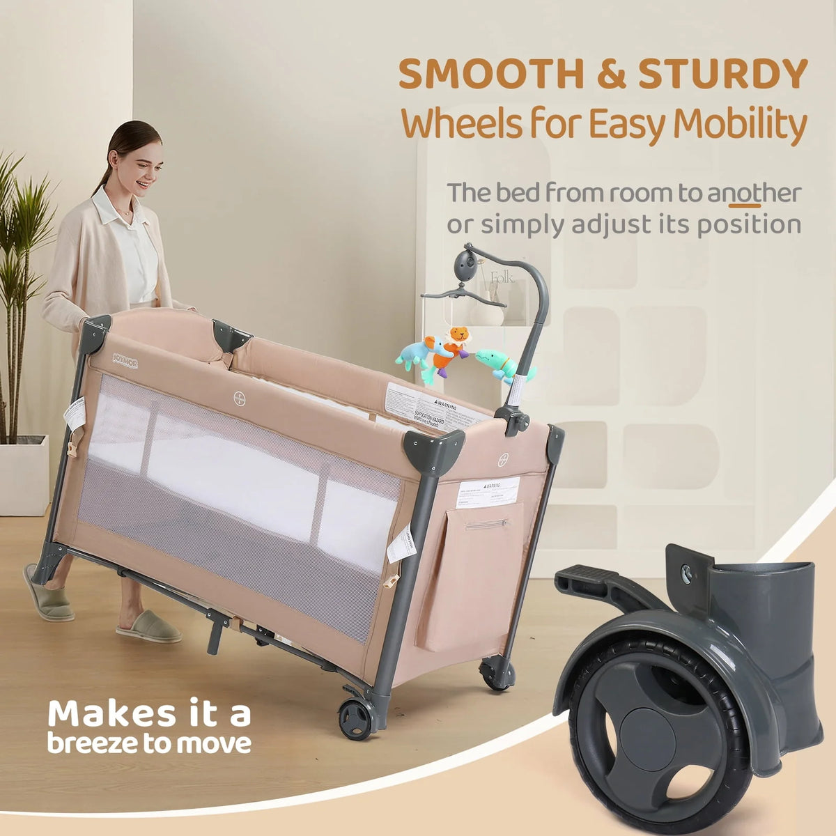 Folding Bedside Bassinet Co-Sleeper J412189
