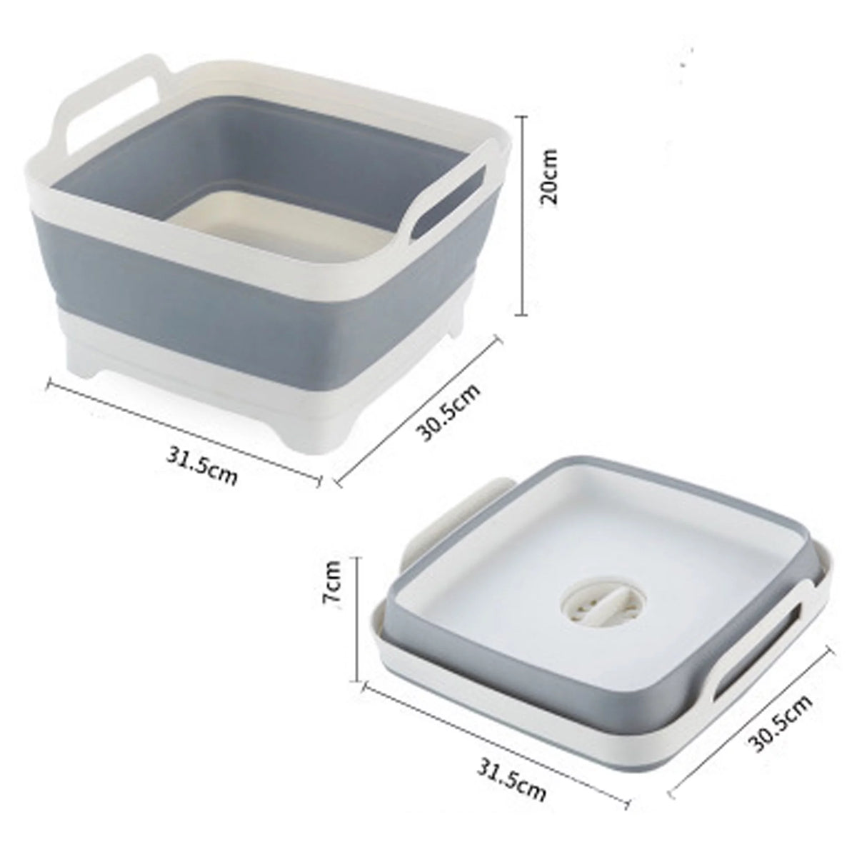 Silicone Collapsible Fruit Basket Sink Tub D85198