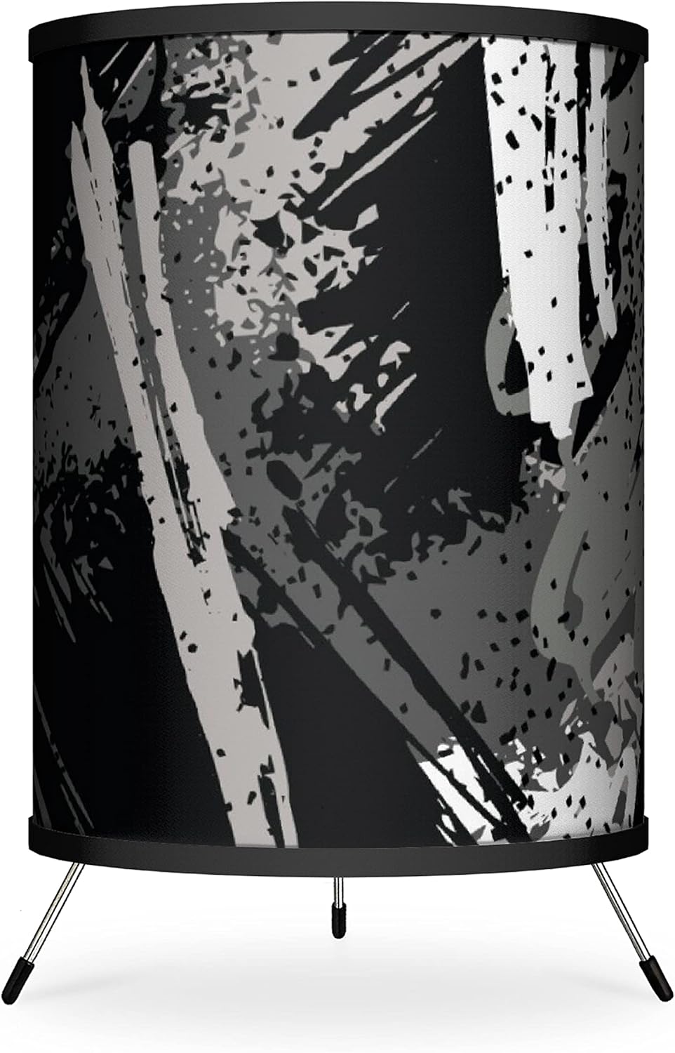 Black Race Car Printed Tripod Table Lamp R2312