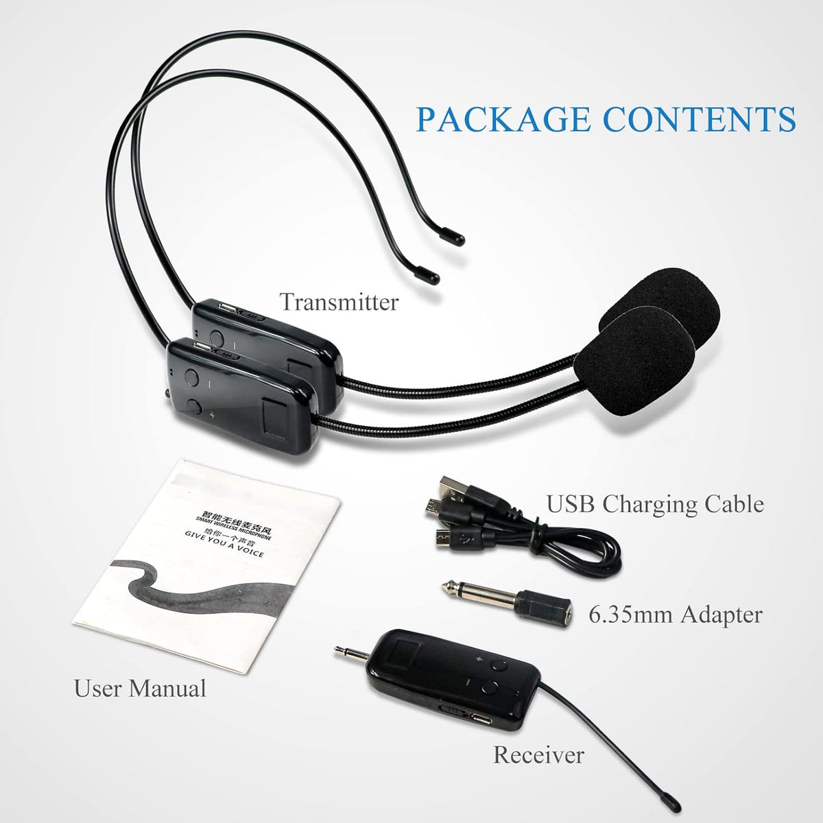 Wireless Headset Microphone Pack of 2 H576