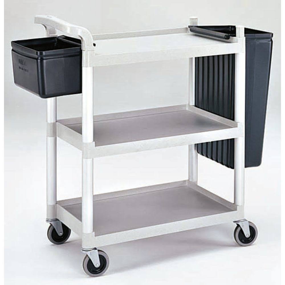 Black Single Shelf Panel Set for KD Utility Cart A67187
