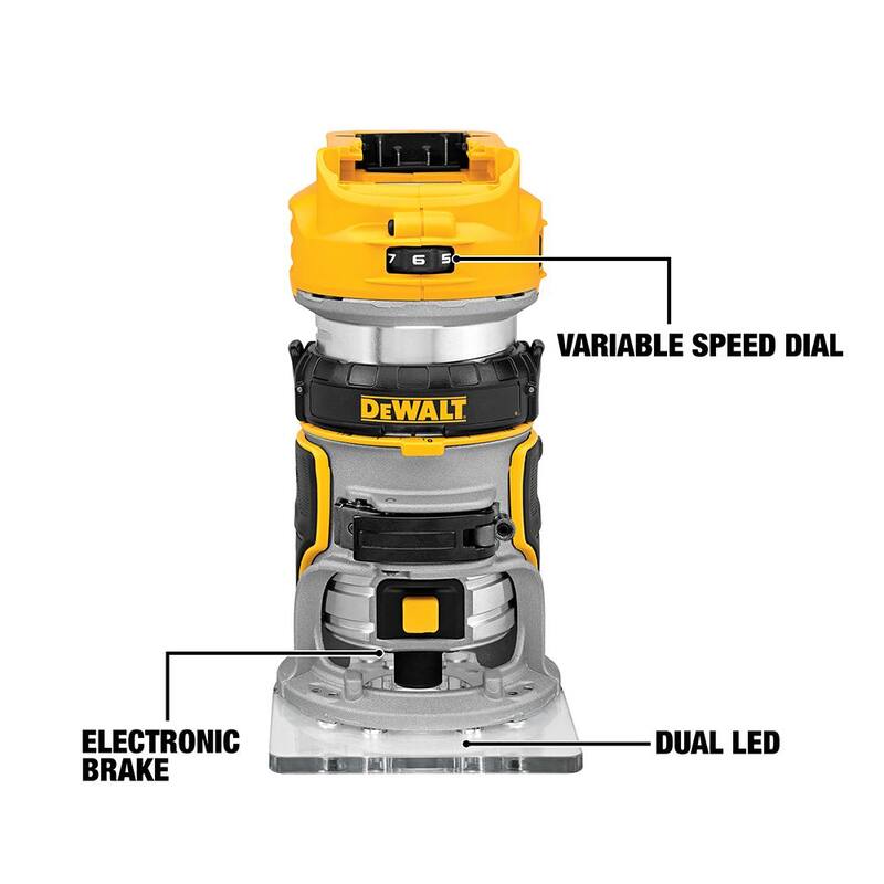 20V MAX Cordless Brushless Compact Router with Battery and Charger T367