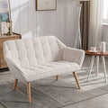 Sherpa Accent Chair with Ottoman Z33162