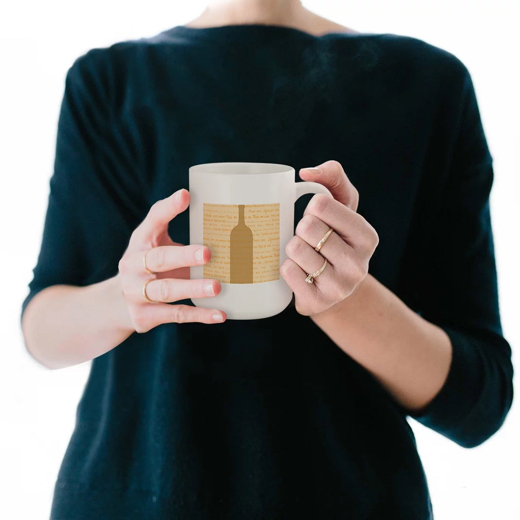 Ceramic 15oz White Mug Q897