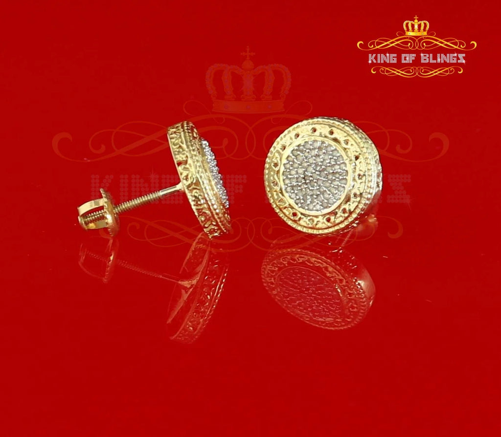 925 Sterling Silver Diamond Stud Earrings I97353