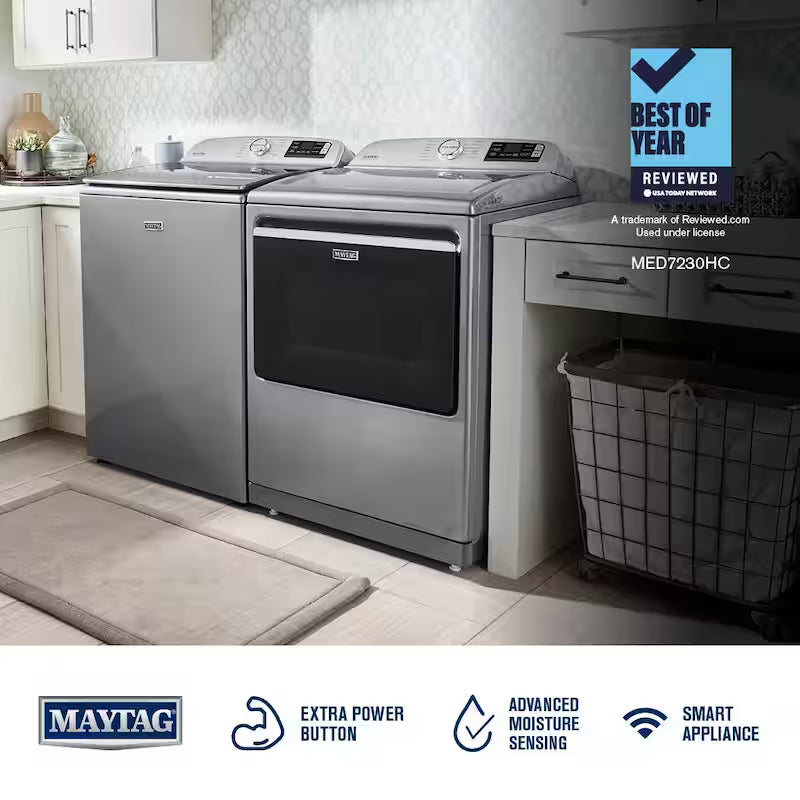 7.4 cu. ft. Gas Vented Dryer with Steam D82508