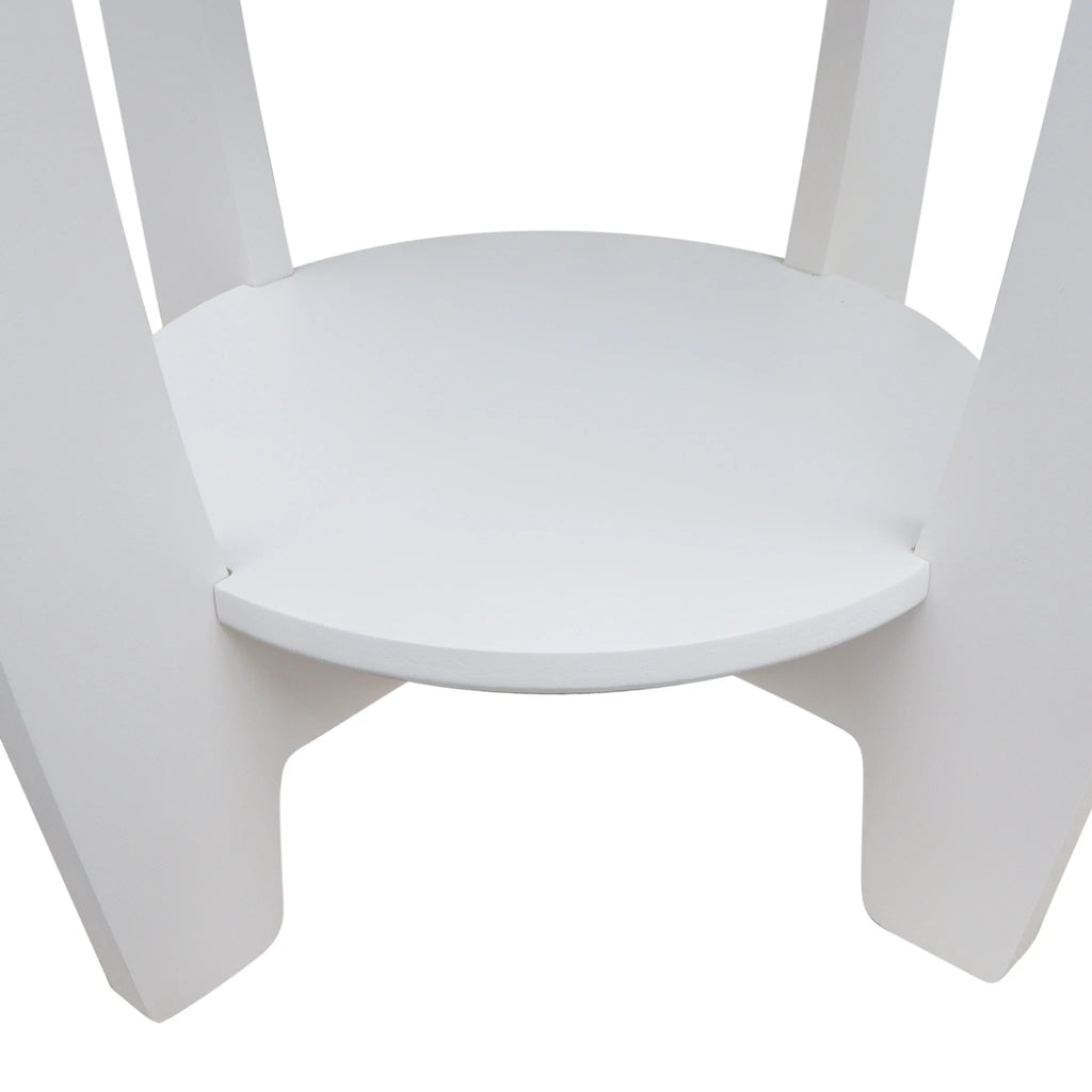2 Tiers Wooden Round End Table L29596