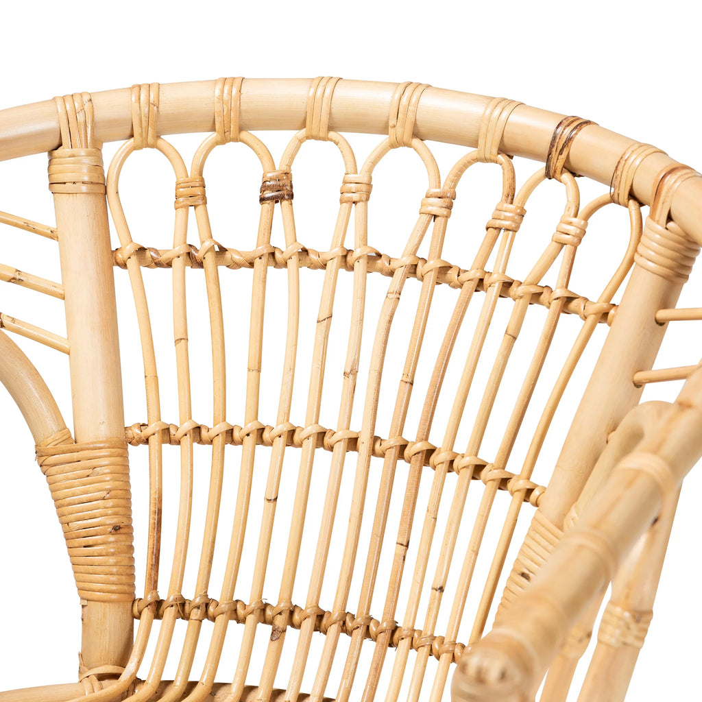 Natural Brown Rattan Dining Chair N87218