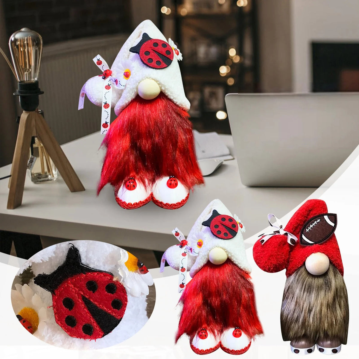 Multicolor Gnome Ornament Doll Decorations R425549