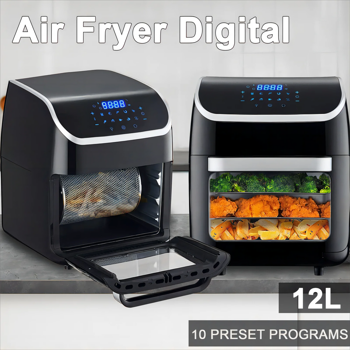 12L 1800W Digital Air Fryer Oven C687517