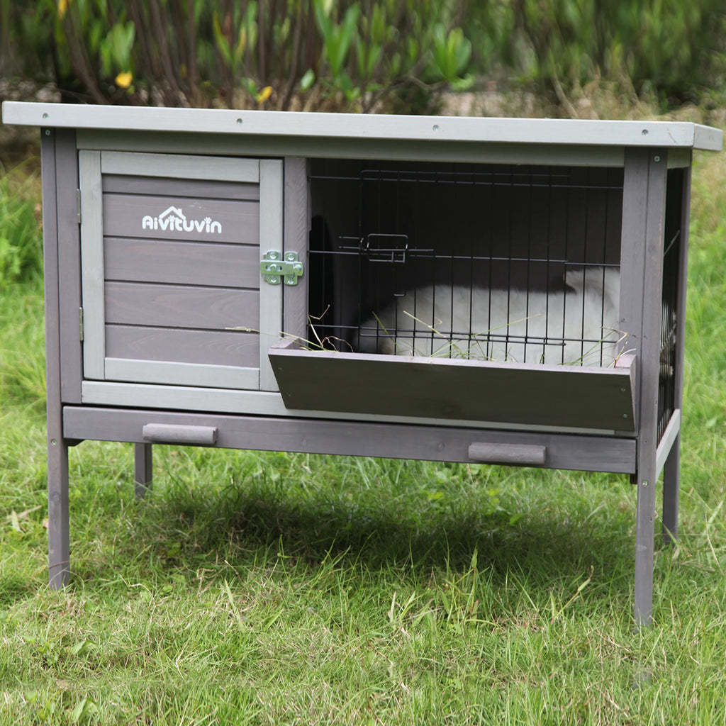Wooden Rabbit Hutch Indoor Bunny Cage A3182