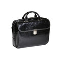 Black Leather Large Ladies Laptop Brief Y667