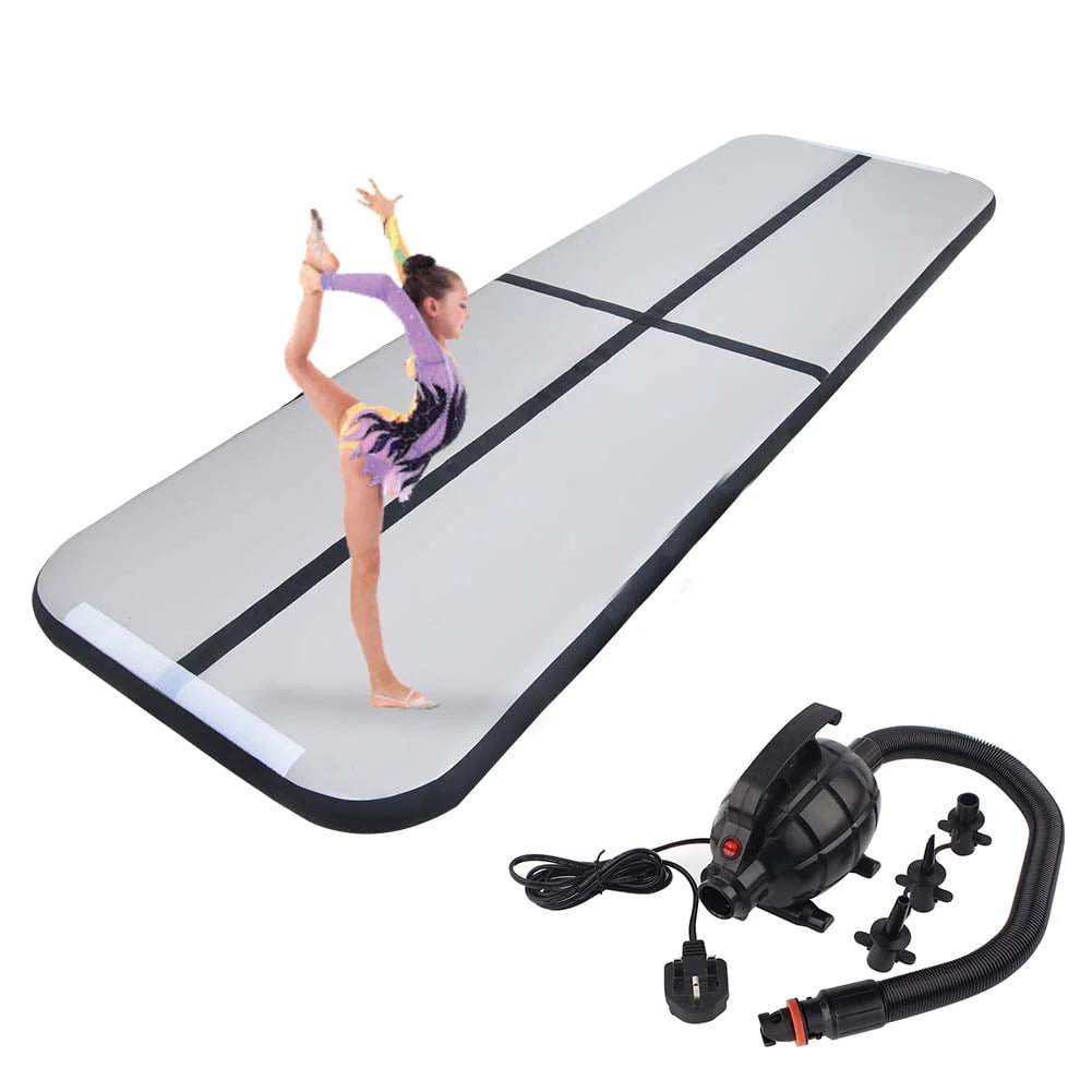13ft Inflatable Gymnastics Tumbling Mat with Electric Air Pump J16476