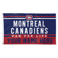 Montreal Canadiens 3& x 5& One-Sided Deluxe Flag A490