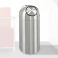 12 Gallon Dome Top Trash Receptacle with Plastic Liner A799909
