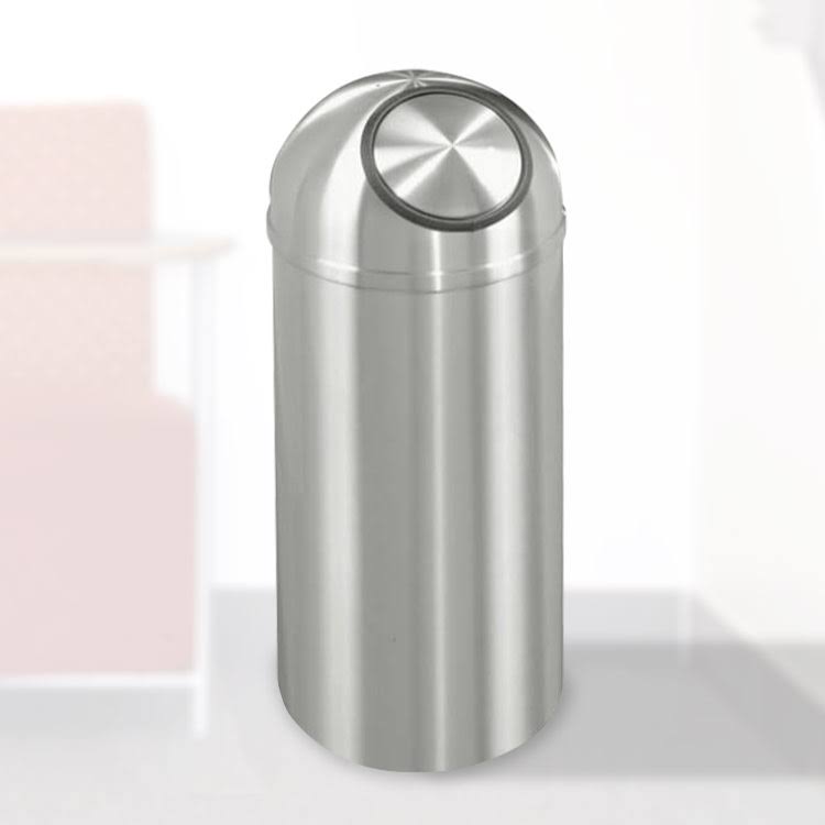 12 Gallon Dome Top Trash Receptacle with Plastic Liner A799909