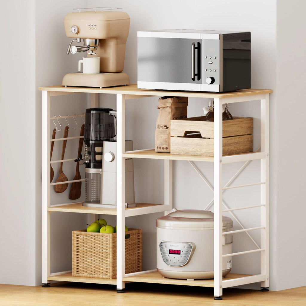 Maple 4-Tier Kitchen Baker's Rack Microwave Stand Storage Rack V833