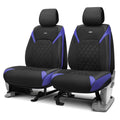 Black Seat Covers with Blue Accents L6783