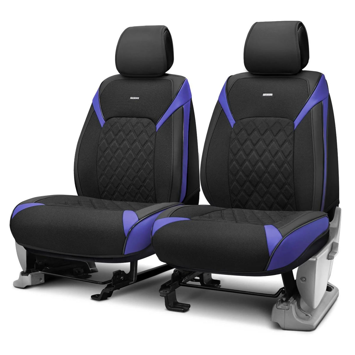Black Seat Covers with Blue Accents L6783