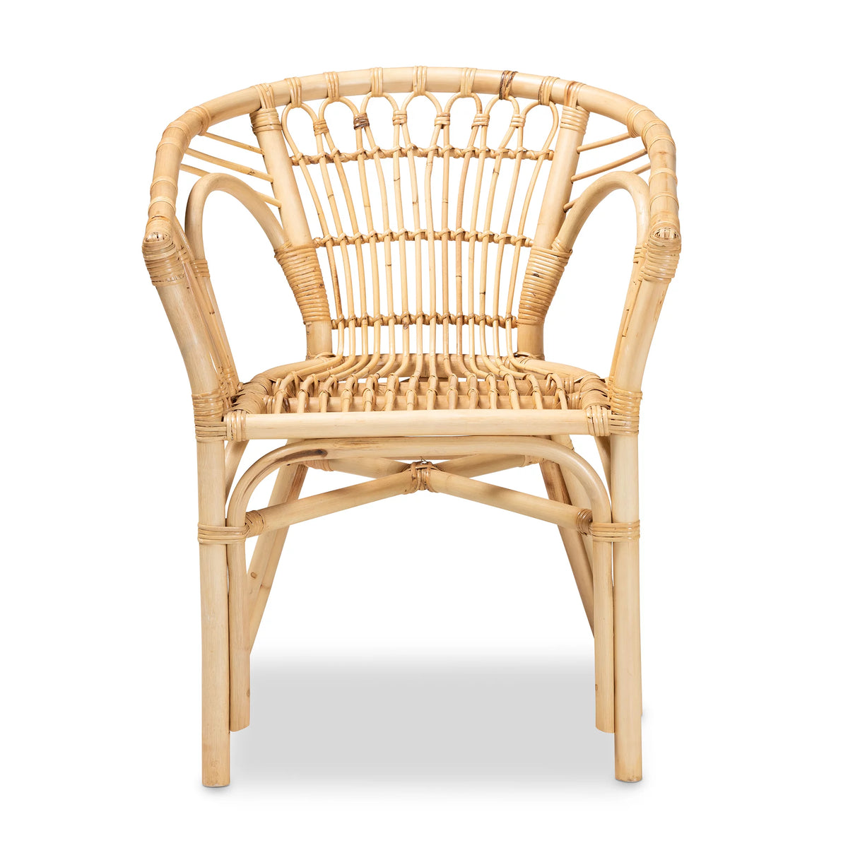 Natural Brown Rattan Dining Chair N87218