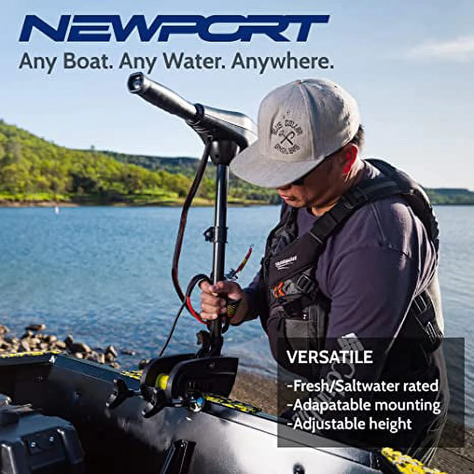 55 lb Thrust Saltwater Transom Mounted Electric Trolling Motor C6732