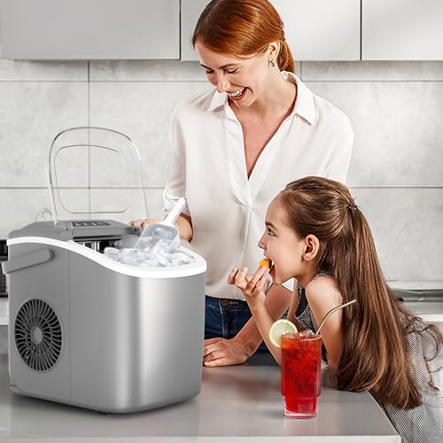 Portable Countertop Ice Maker Machine with Handle N9198