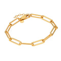Vermeil Gold Plated Silver Chain Link Bracelet B887838