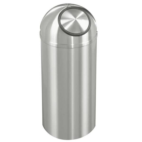 12 Gallon Dome Top Trash Receptacle with Plastic Liner A799909